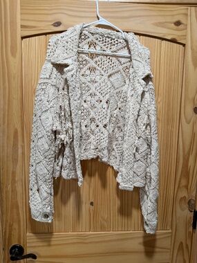 Miss Me crochet crop jacket NWOT